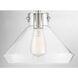 Walpole 1 Light 11 inch Satin Nickel Semi-Flush Ceiling Light, Essentials