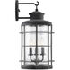 Fletcher 3 Light 21 inch Oxidized Black Outdoor Wall Lantern