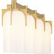 Caldwell 4 Light 32 inch Warm Brass Bathroom Vanity Light Wall Light