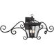 Ellijay Outdoor Wall Lantern in English Bronze, with Scrolls