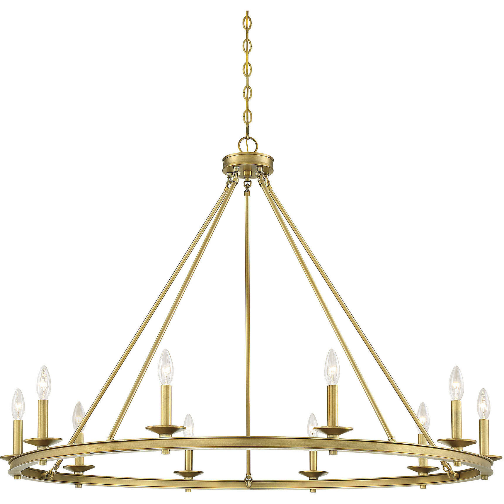 Middleton 10 Light 45 inch Warm Brass Chandelier Ceiling Light, Essentials