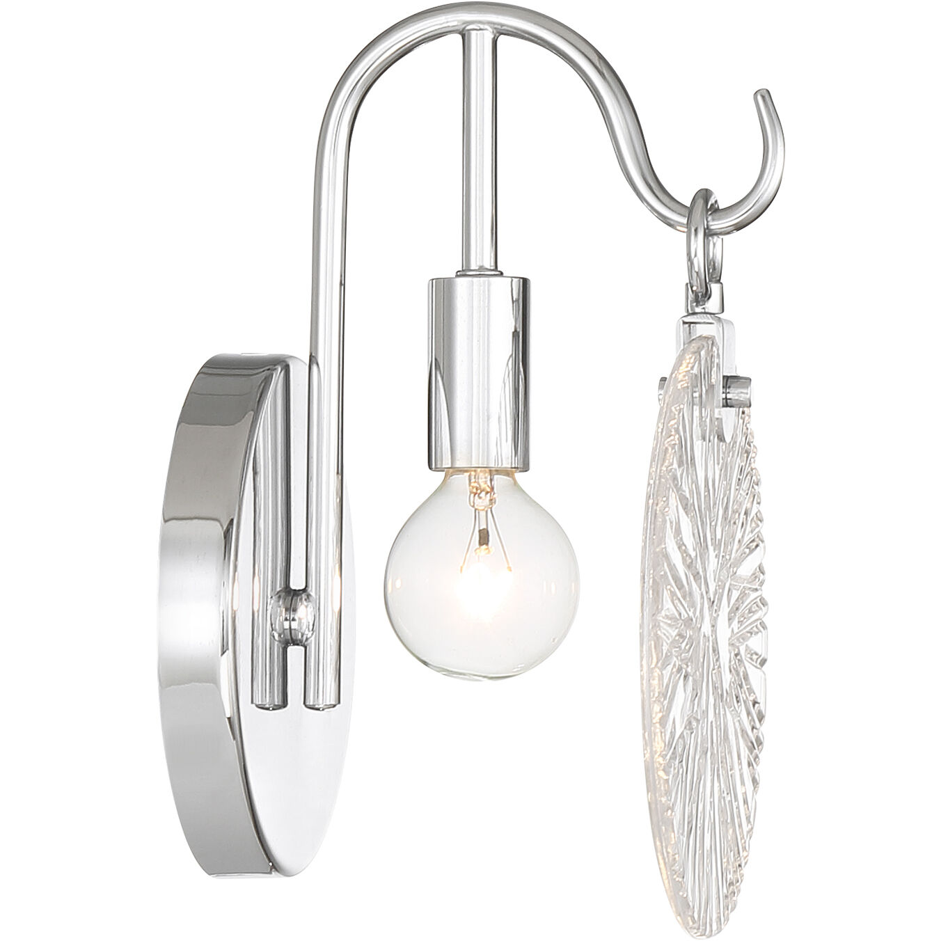 Addison 1 Light 5.75 inch Polished Chrome Bathroom Vanity Light Wall Light