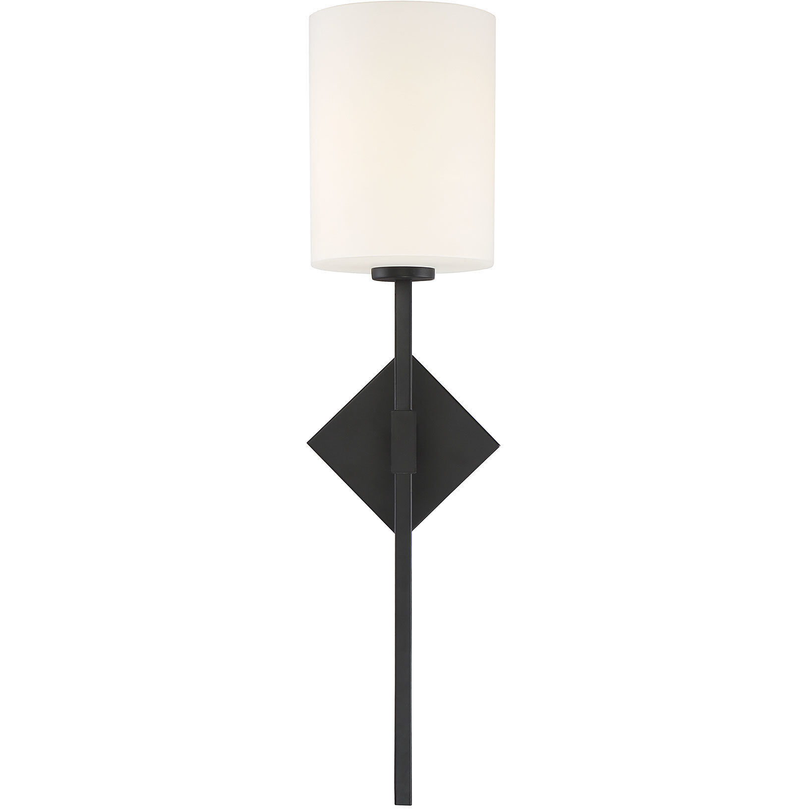 Destin 1 Light 6 inch Matte Black Wall Sconce Wall Light, Essentials