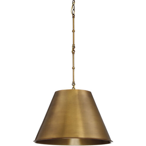 Alden 1 Light 18 inch Warm Brass Pendant Ceiling Light, Essentials