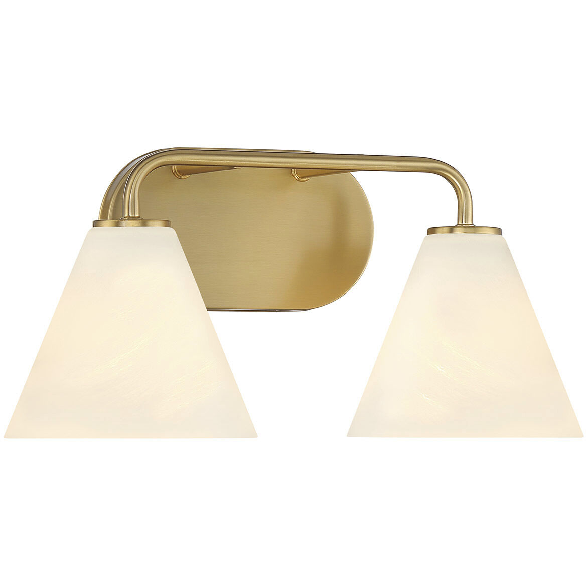 Blair 2 Light 15.5 inch Warm Brass Bath Wall Light