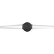 Beaumont LED 28 inch Black Lustre Bathroom Vanity Light Wall Light