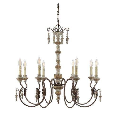 Dauphin 8 Light 34 inch Avignon Chandelier Ceiling Light