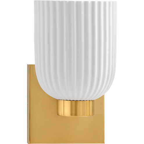 Isla Blanca 1 Light 5 inch Warm Brass Sconce Wall Light