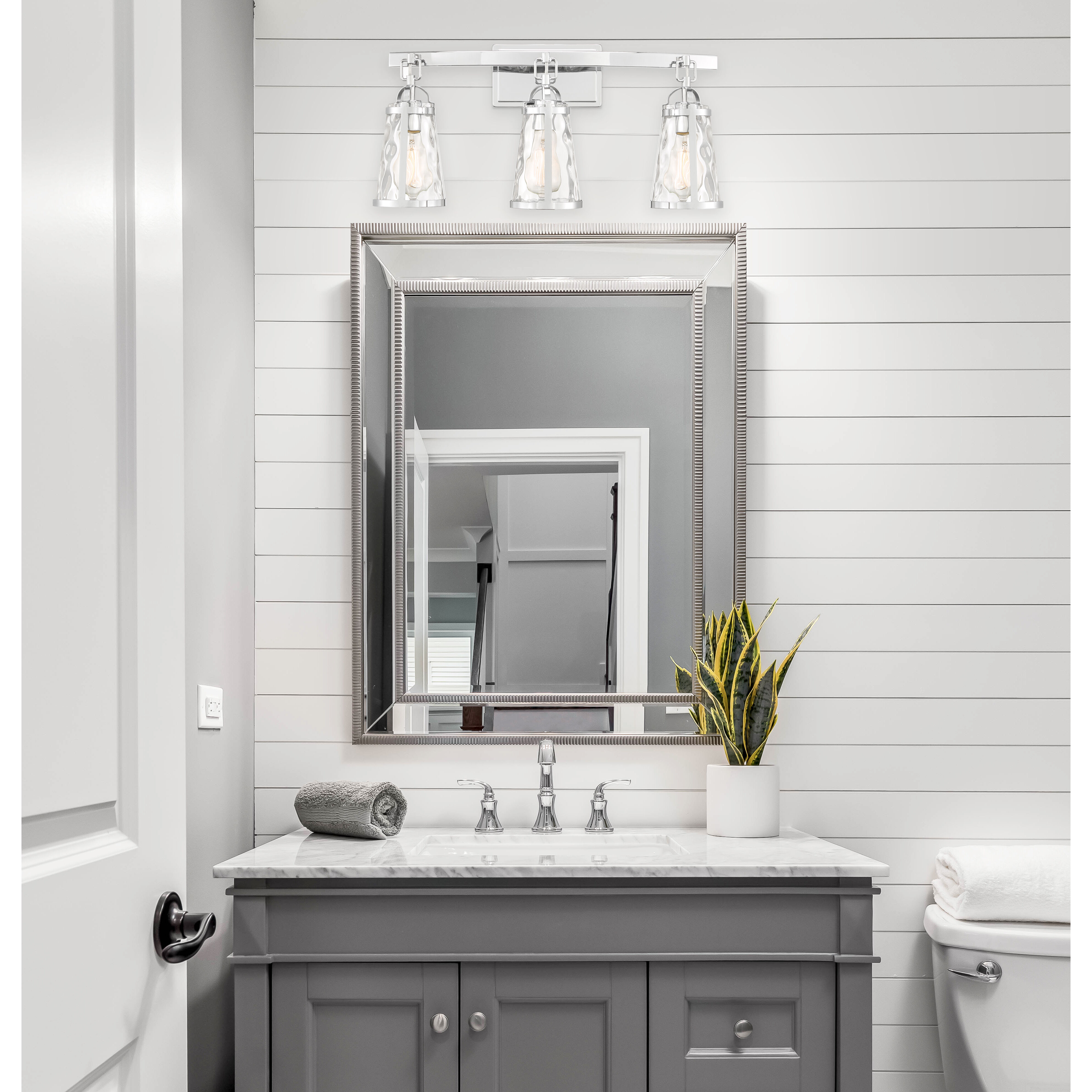Albany 3 Light 24 inch Polished Chrome Bathroom Vanity Light Wall Light