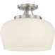 Octave 3 Light 13 inch Satin Nickel Semi-Flush Ceiling Light, Essentials