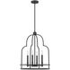 Diplomat 4 Light 20 inch Matte Black Pendant Ceiling Light