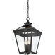Ellijay 4 Light 12 inch English Bronze Outdoor Hanging Lantern