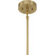 Ainslie LED 30 inch Warm Brass Chandelier Ceiling Light