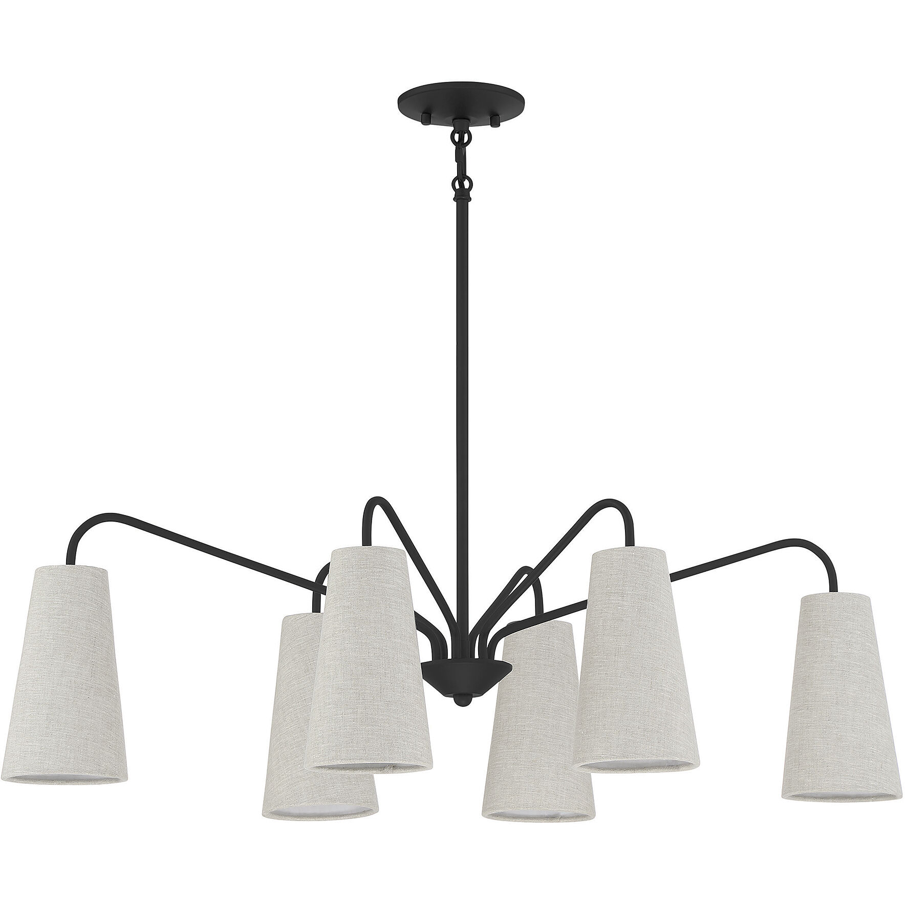 Savoy House 1-1785-6-89 Edgewood 6 Light 35 inch Matte Black