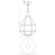 Austen 1 Light 12 inch English Bronze Pendant Ceiling Light, Small