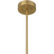 Linden LED 32 inch Warm Brass Chandelier Ceiling Light