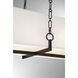 Abbott 8 Light 44 inch Matte Black Linear Chandelier Ceiling Light