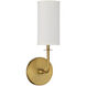 Powell 1 Light 5 inch Warm Brass Wall Sconce Wall Light, Essentials