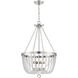 Bergamo 4 Light 19.88 inch Antique Nickel Pendant Ceiling Light