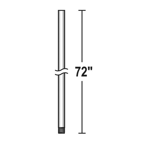 Stella Distressed White Ceiling Fan Downrod in 72 in.