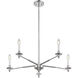 Jasmine 5 Light 30 inch Polished Nickel Chandelier Ceiling Light, Essentials