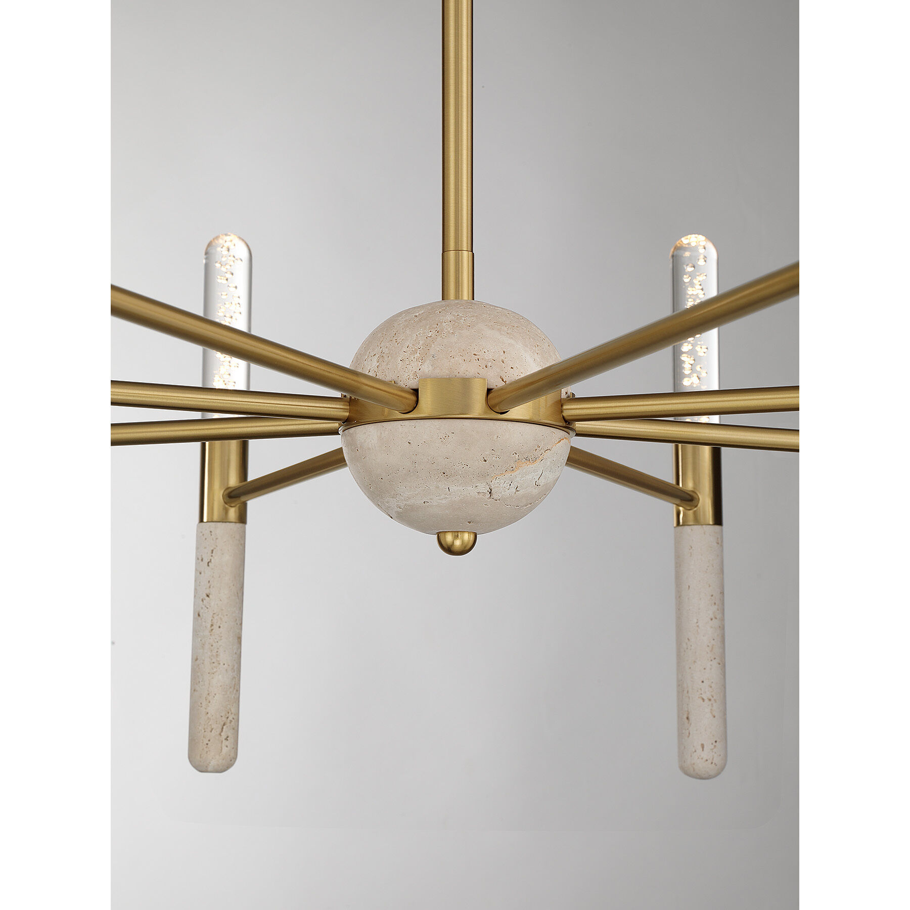 Linden LED 32 inch Warm Brass Chandelier Ceiling Light