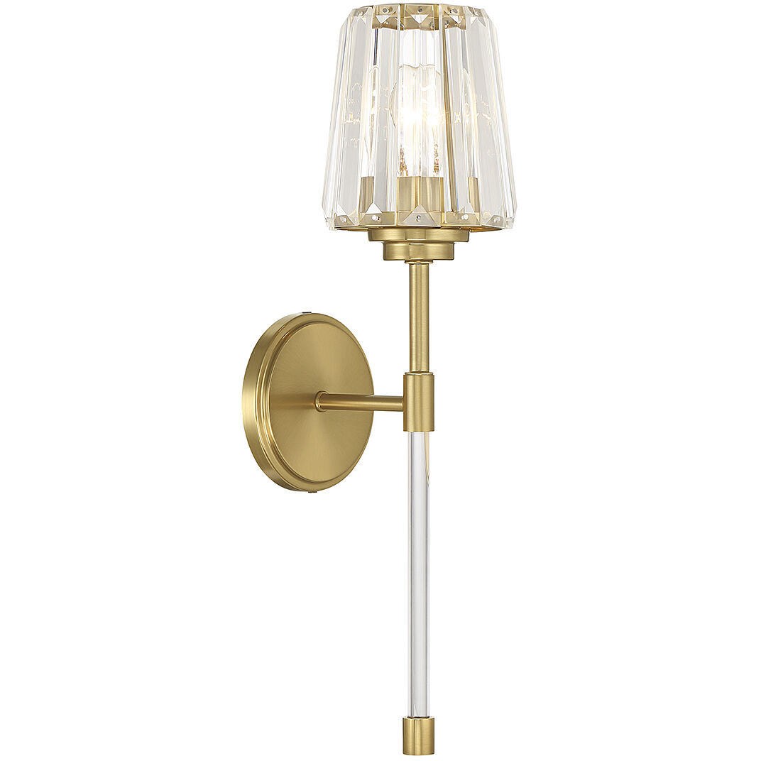 Garnet 1 Light 5.5 inch Warm Brass Wall Sconce Wall Light