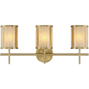 Camden 3 Light 24 inch Warm Brass Bath Wall Light