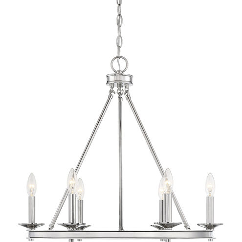 Middleton 6 Light 25 inch Polished Nickel Chandelier Ceiling Light, Essentials