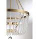 Bergamo 4 Light 19.83 inch Warm Brass Pendant Ceiling Light