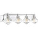 Allman 4 Light 36 inch Polished Chrome Bath Light Wall Light