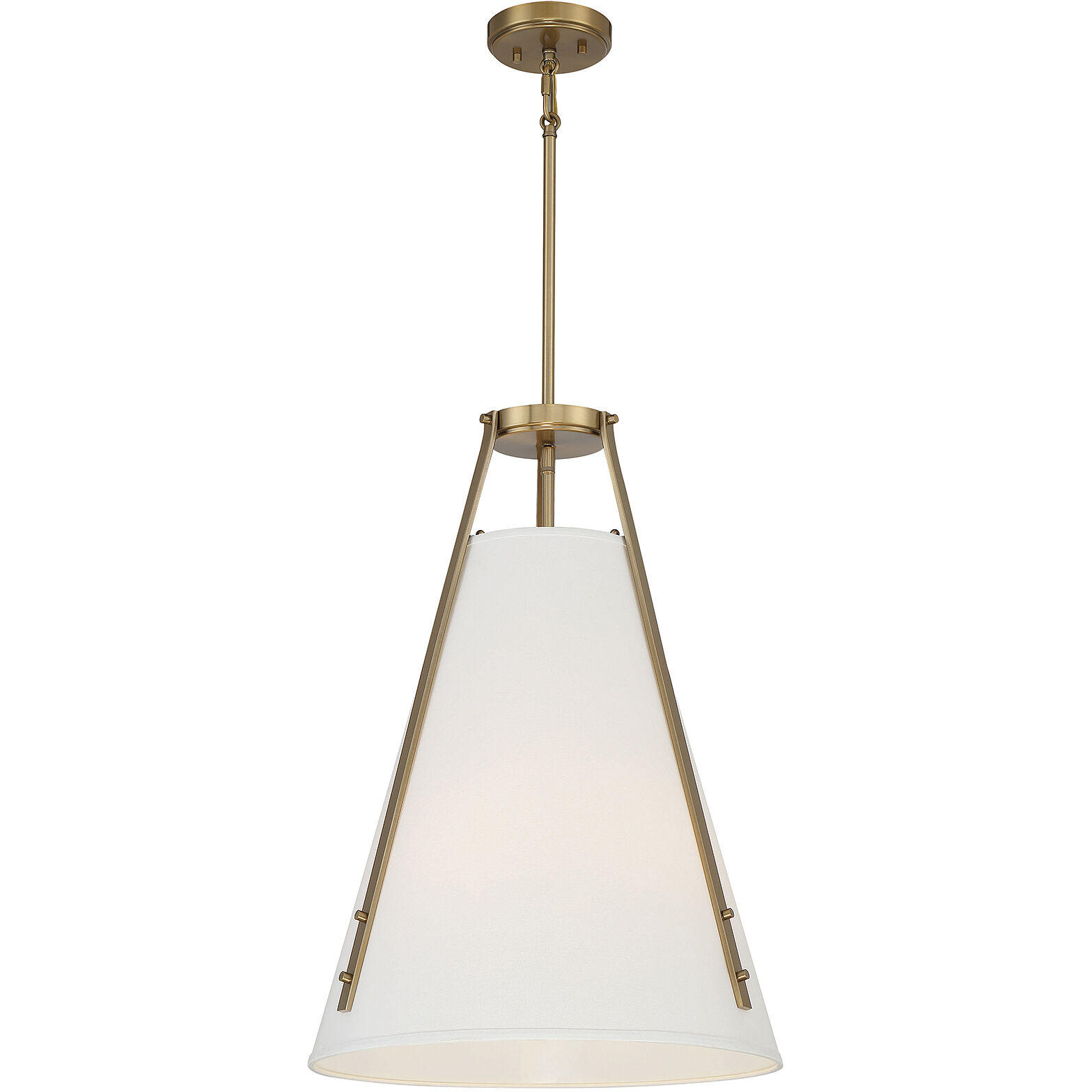 Newport 4 Light 18 inch Warm Brass Pendant Ceiling Light, Essentials