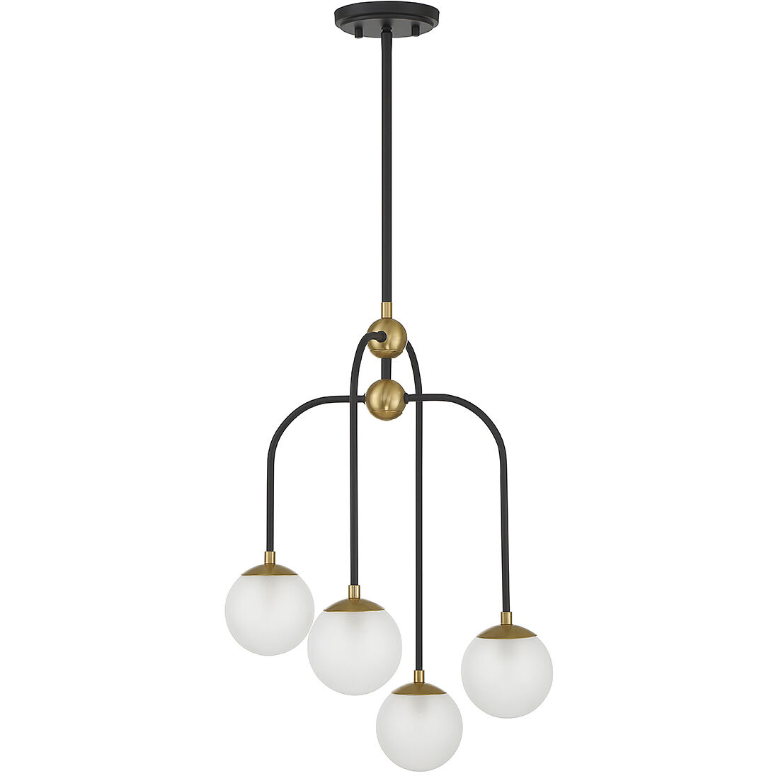 Black 4 light chandelier cheap