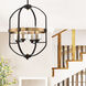 Kirkland 4 Light 16.5 inch English Bronze and Warm Brass Pendant Ceiling Light
