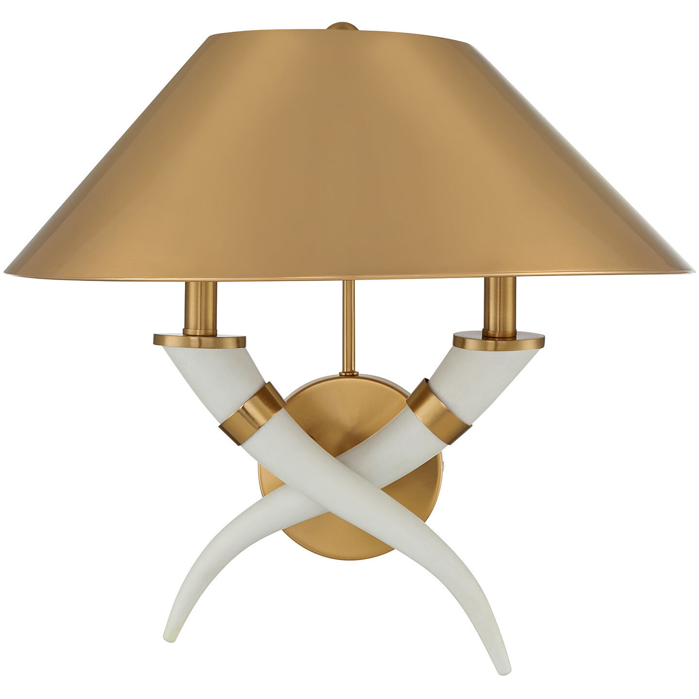 Hearne 2 Light 18 inch Warm Brass Wall Sconce Wall Light