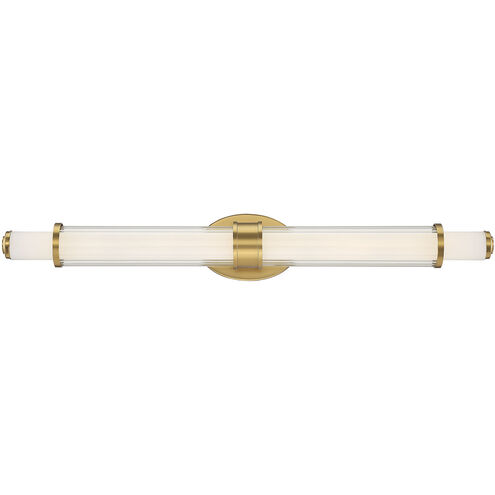 Delaney LED 33 inch Classic Brass Bathroom Vanity Light Wall Light