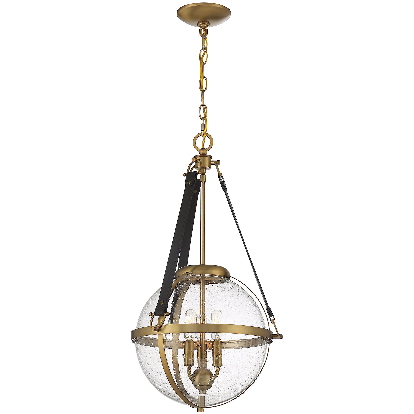 Bozeman 3 Light 14 inch Warm Brass Pendant Ceiling Light