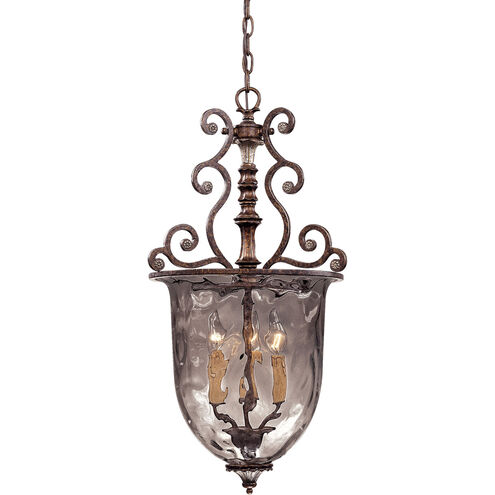 St. Laurence 3 Light 15 inch New Tortoise Shell / Silver Pendant Ceiling Light