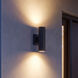 Kelley LED 11 inch Matte Black Outdoor Wall Lantern