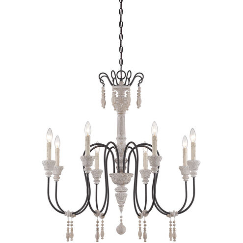 Ashland 8 Light 33 inch White Washed Driftwood Chandelier Ceiling Light