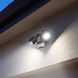 Stella LED 6.7 inch Matte Black Double Flood Light, Motion Sensored