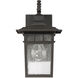 Linden 1 Light 13 inch Textured Bronze Outdoor Wall Lantern