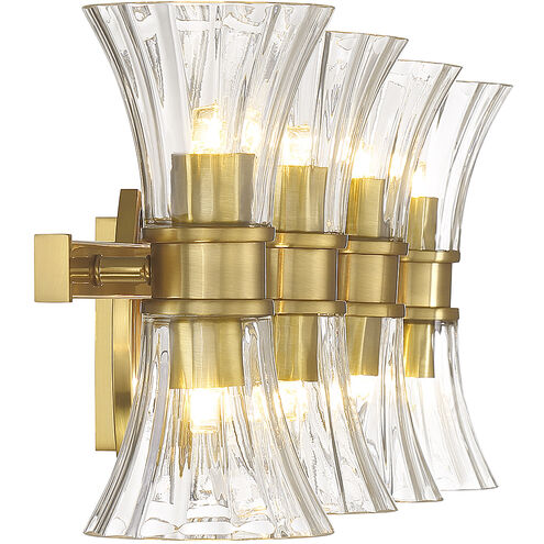 Bennington 8 Light 32 inch Warm Brass Vanity Light Wall Light