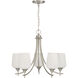Octave 5 Light Satin Nickel Chandelier Ceiling Light, Essentials