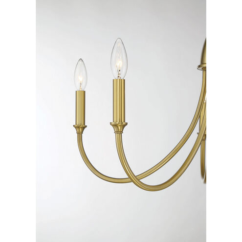 Cameron 5 Light 29 inch Warm Brass Chandelier Ceiling Light, Essentials