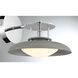 Gavin 1 Light 9 inch Gray with Polished Nickel Accents Wall Sconce Wall Light in Gray/Polished Nickel