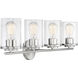 Marshall 4 Light 31 inch Polished Chrome Bathroom Vanity Light Wall Light, Essentials