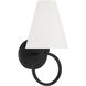Compton 1 Light 6 inch Matte Black Wall Sconce Wall Light, Lighting One