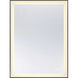 Paulding 32 X 24 inch Black Mirror, Frontlit