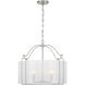 Ashlay 4 Light 22 inch Satin Nickel Pendant Ceiling Light